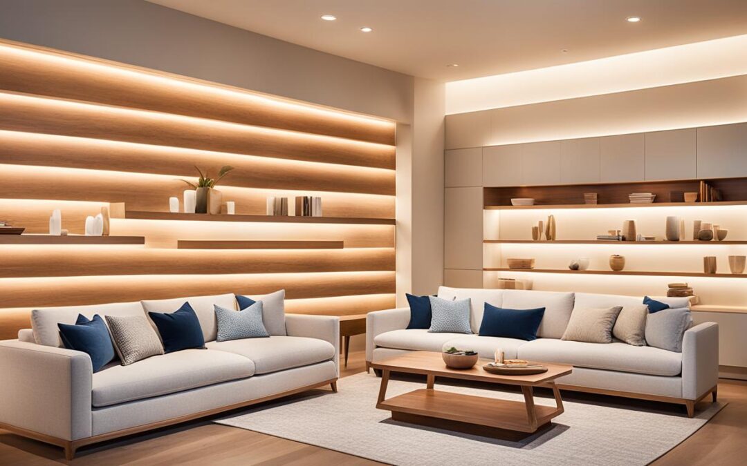 Iluminação em móveis planejados: Criando ambientes acolhedores