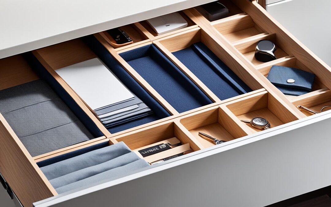 Soluções de armazenamento: Gavetas inteligentes em móveis planejados